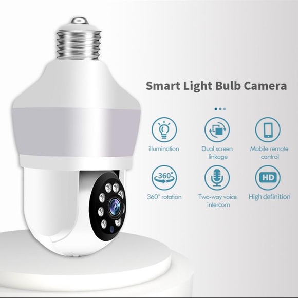 Smart Light Bulb Camera - White - Picture 1 of 13